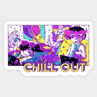 CHILL OUT - Aesthetic Sticker